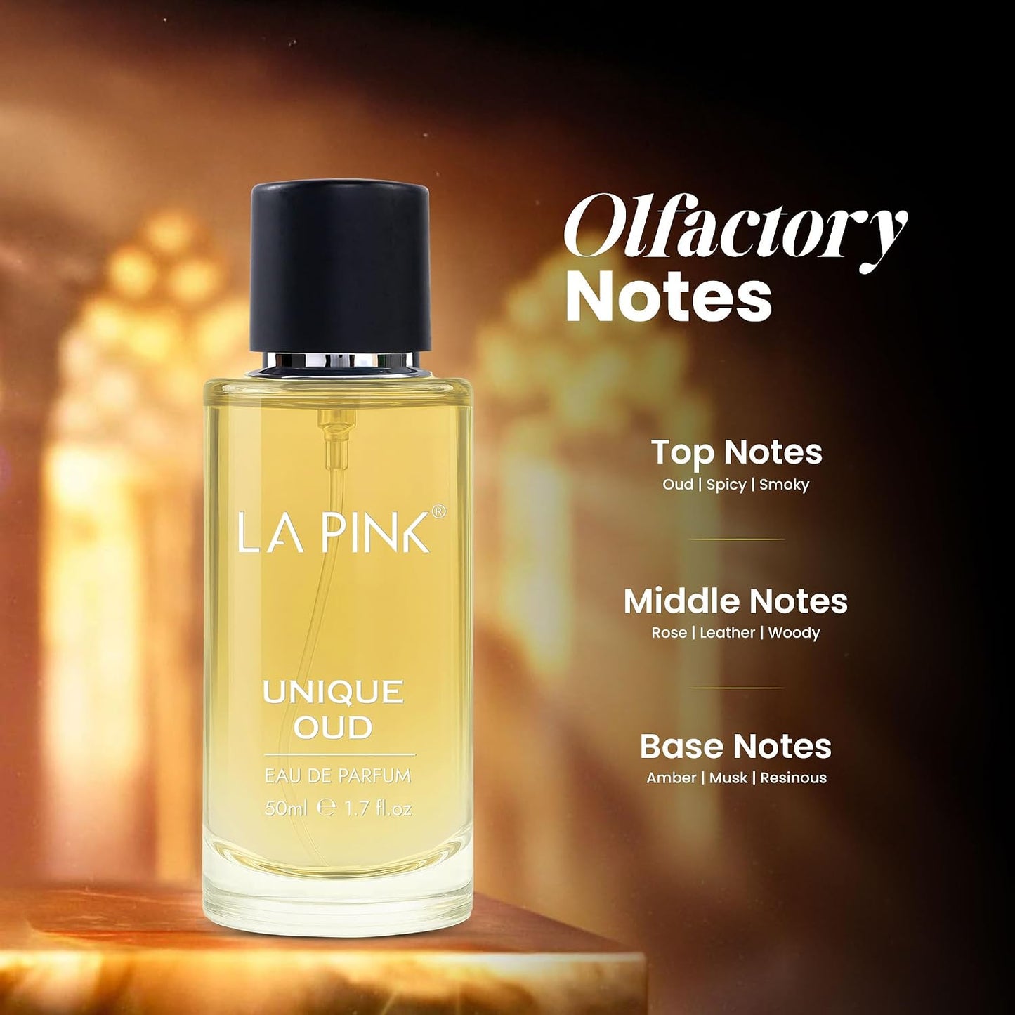 LA Pink Unique OUD EAU DE Perfume 50 ml