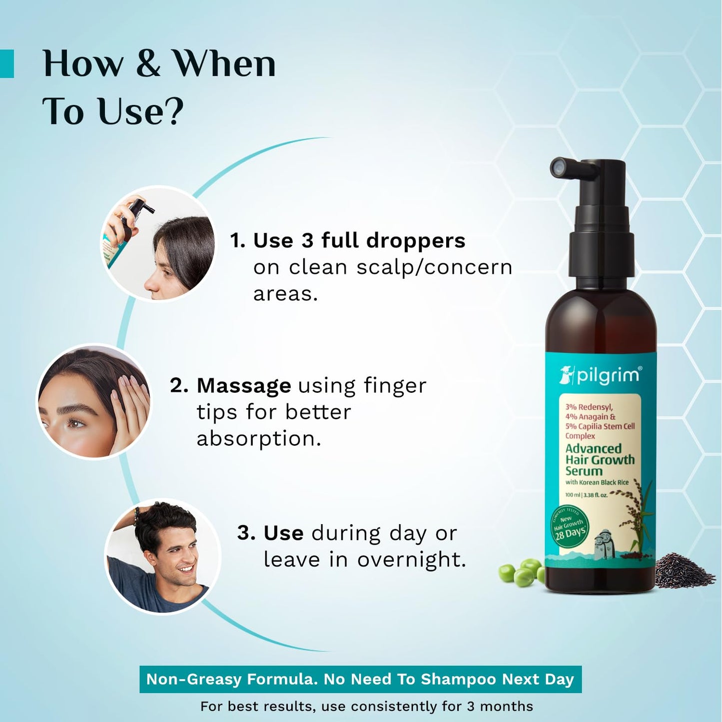 Pilgrim Redensyl & Anagain Advanced Hair Growth Serum 100 MILLI_LITRE
