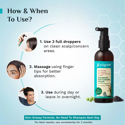 Pilgrim Redensyl & Anagain Advanced Hair Growth Serum 100 MILLI_LITRE