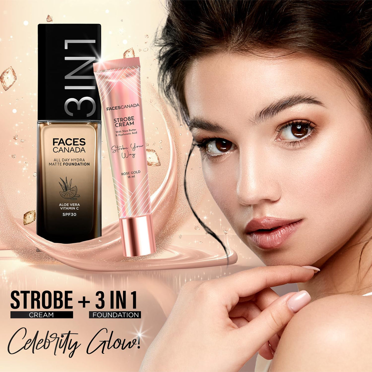 FACES CANADA 3in1 All Day Hydra Matte Foundation - 010 Rich Porcelain