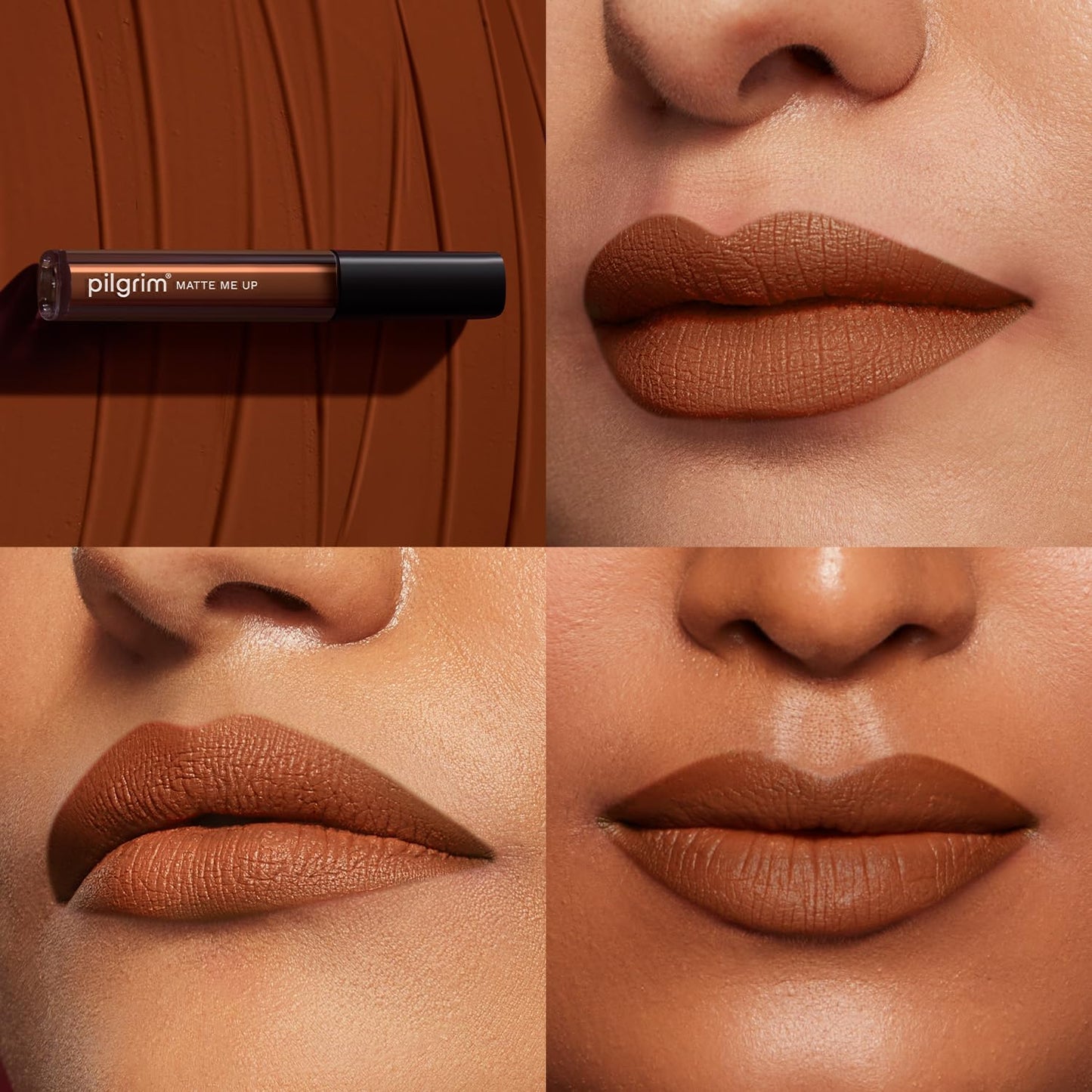 Pilgrim Matte Me Up Liquid Lipstick Brown Mischief - 20 3 MILLI_LITRE
