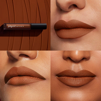 Pilgrim Matte Me Up Liquid Lipstick Brown Mischief - 20 3 MILLI_LITRE