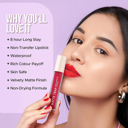 HILARY RHODA MATTE TRAP LIQUID LIPSTICK - 14 EARTHY BROWN