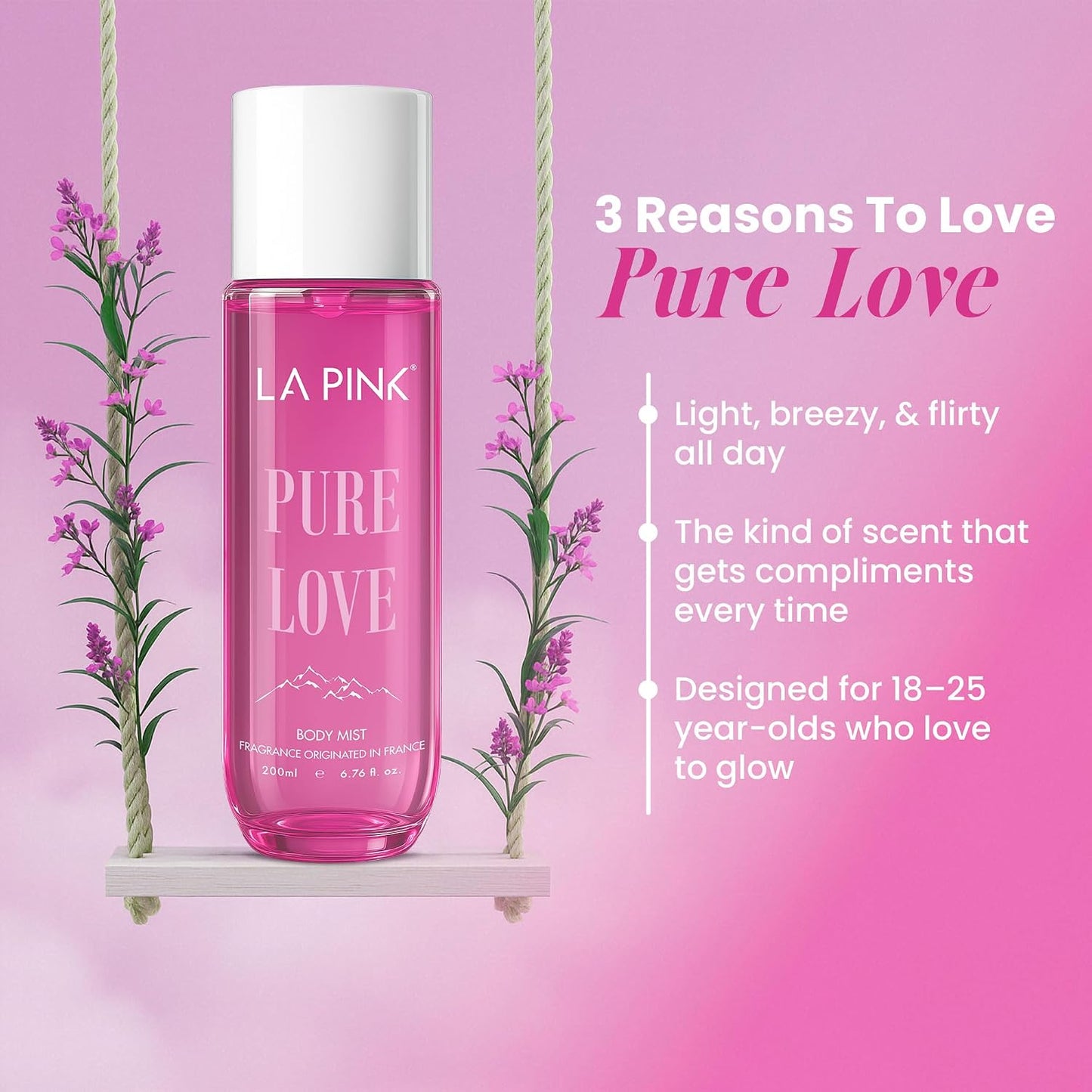 LA Pink Pure Love Body Mist 200 ml