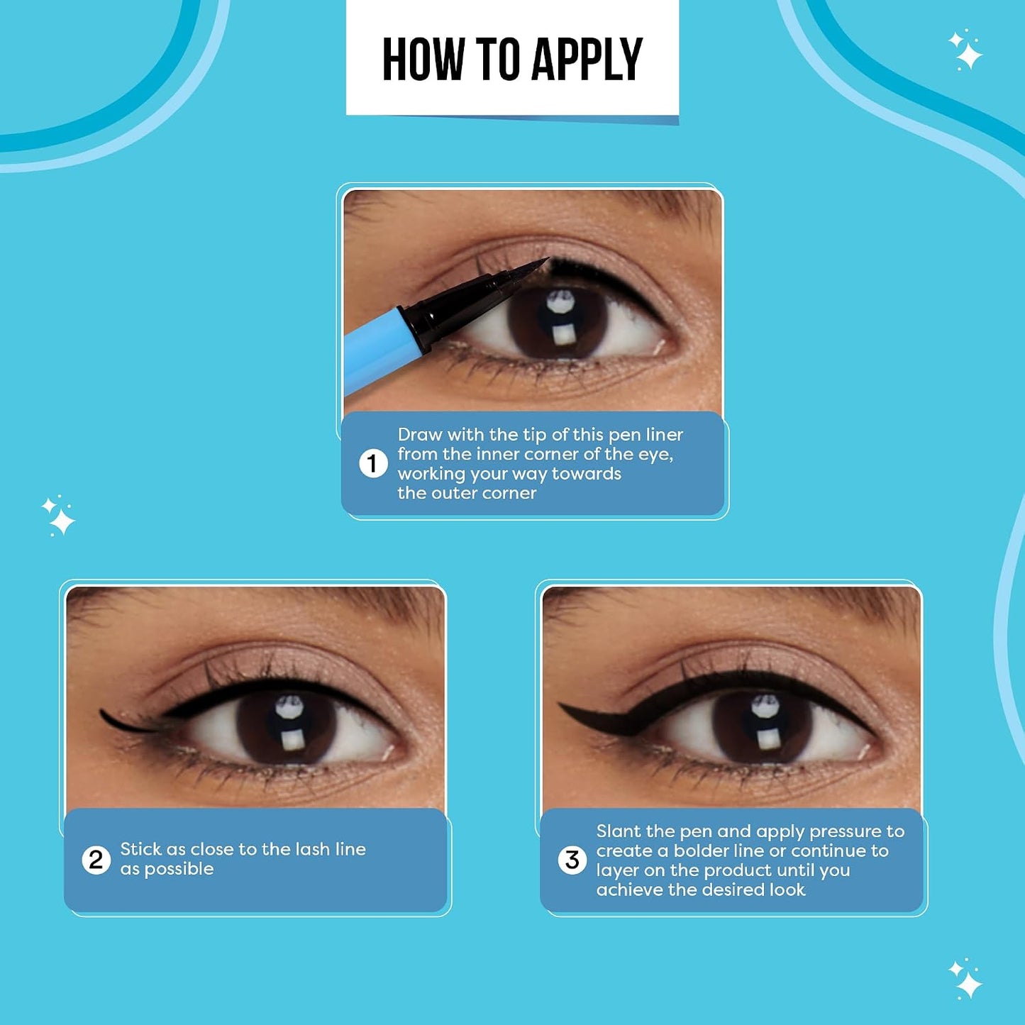 Sugar Pop Waterproof Eyeliner Intense Black, Lightweight Smudge - Proof 1.5 MILLI_LITRE