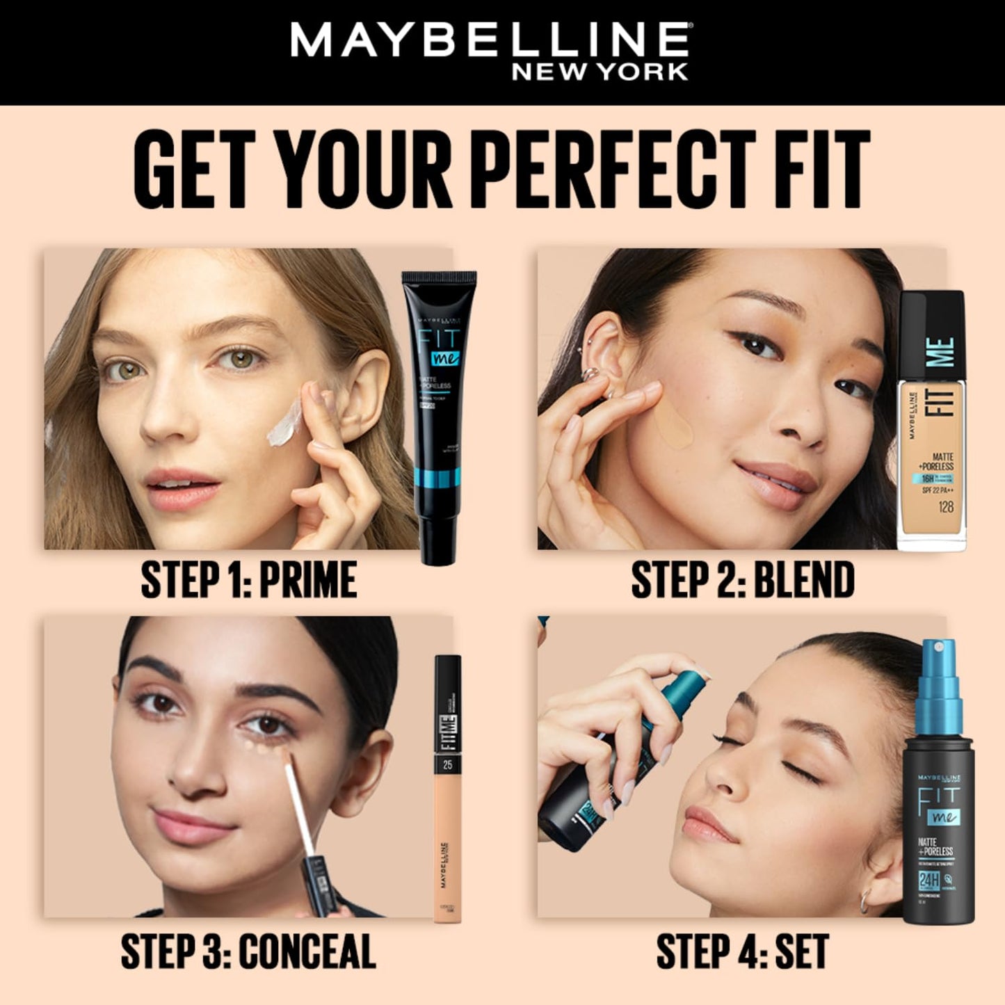 Maybelline New York Fit Me Matte+Poreless Liquid Foundation - 137 Golden Tan 30 MILLI_LITRE