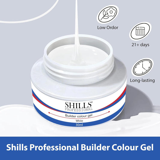 SHILLS PROFESSIONAL Builder Colour Gel - White 30 MILLI_LITRE