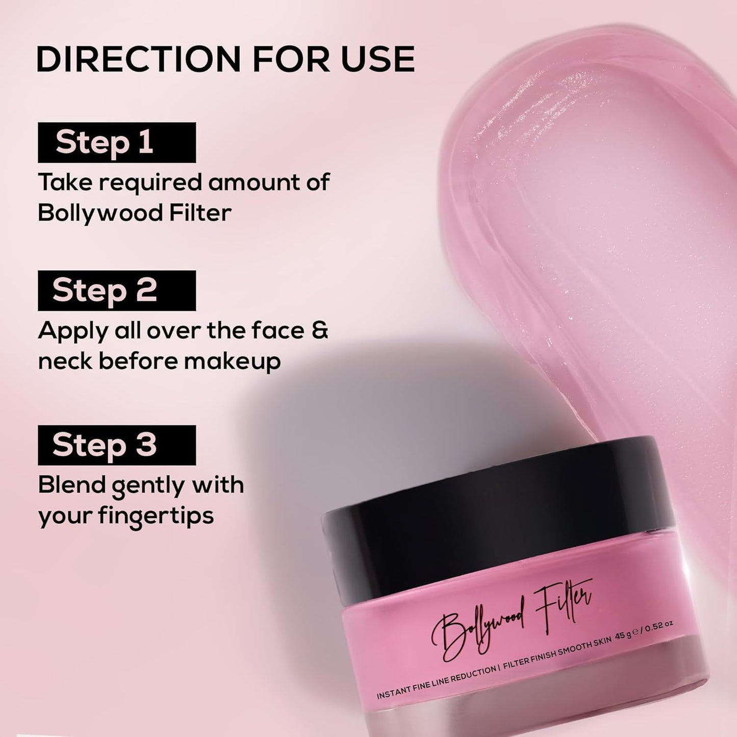 Renee Bollywood Filter Instant Blur Fine Lines & Wrinkles Primer - Pink 15 g