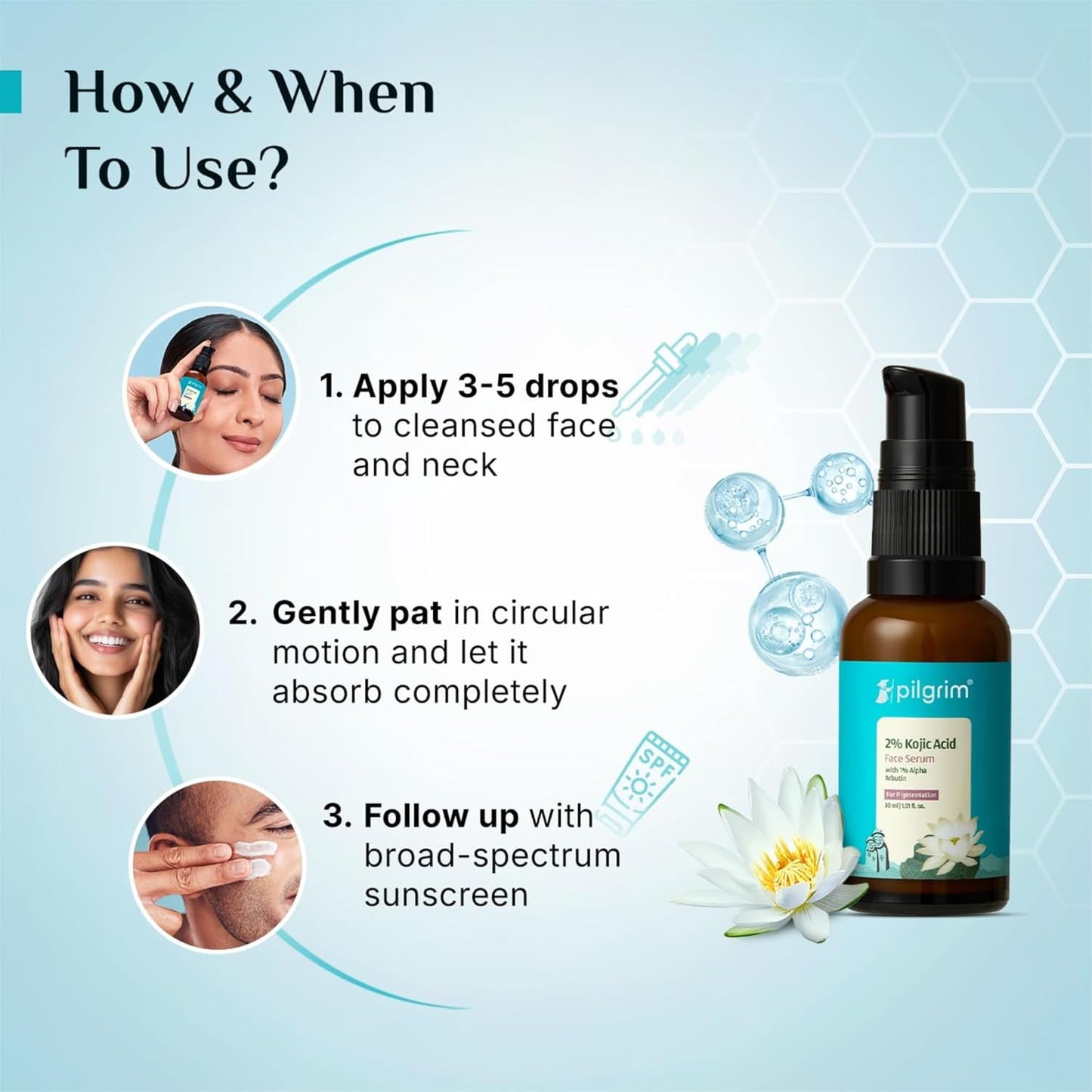 Pilgrim 2% Kojic Acid & 1% Alpha Arbutin 30 MILLI_LITRE