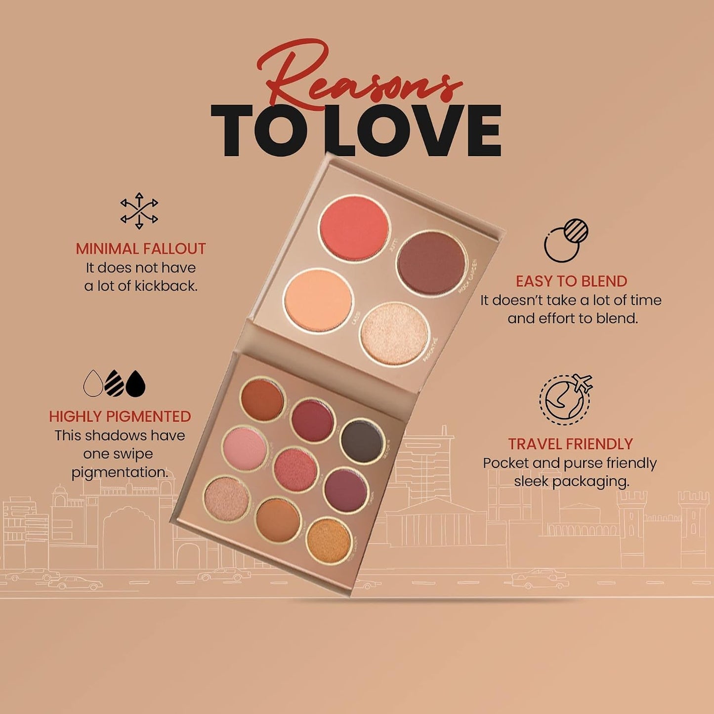 MARS Kolkata THE CITY PARADISE Makeup Kit - Multicolor 16 G