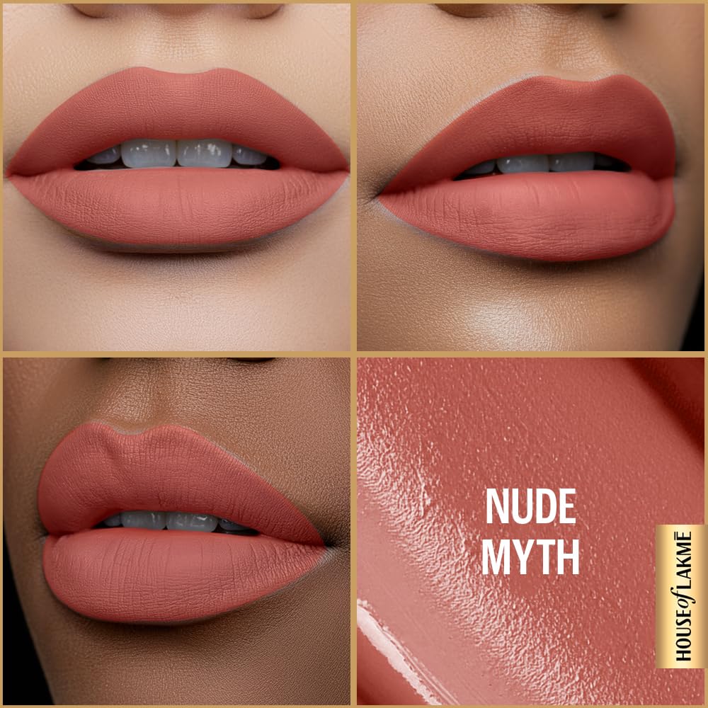 LAKME ULTIMATE GLAM LIQUID LIPSTICK - 17 NUDE MYTH 4.2 ml