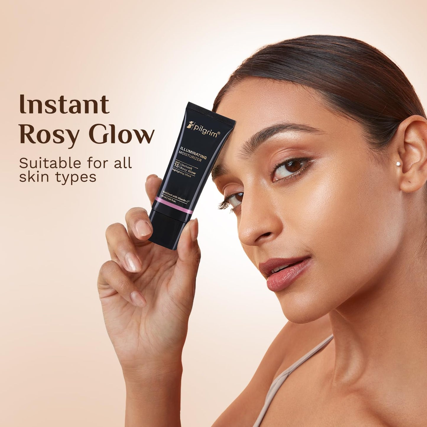 Pilgrim Illuminating Instant Rosy Glow SPF 15 Moisturizer 30 MILLI_LITRE