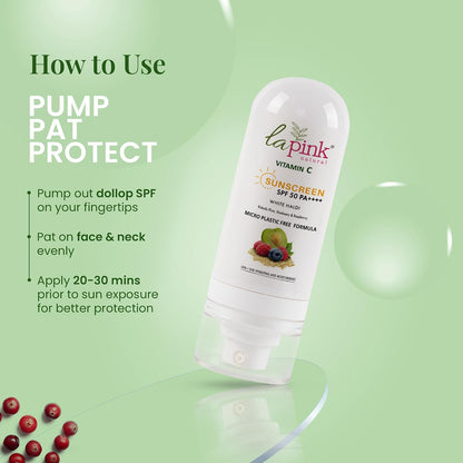 La Pink Vitamin C Spf 50 Pa++++ White Haldi Sunscreen 50 g