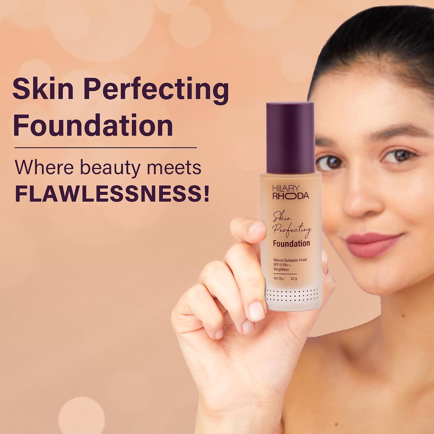 HILARY RHODA SKIN PERFECTING SPF 15PA++ 03 BUFF BEIGE