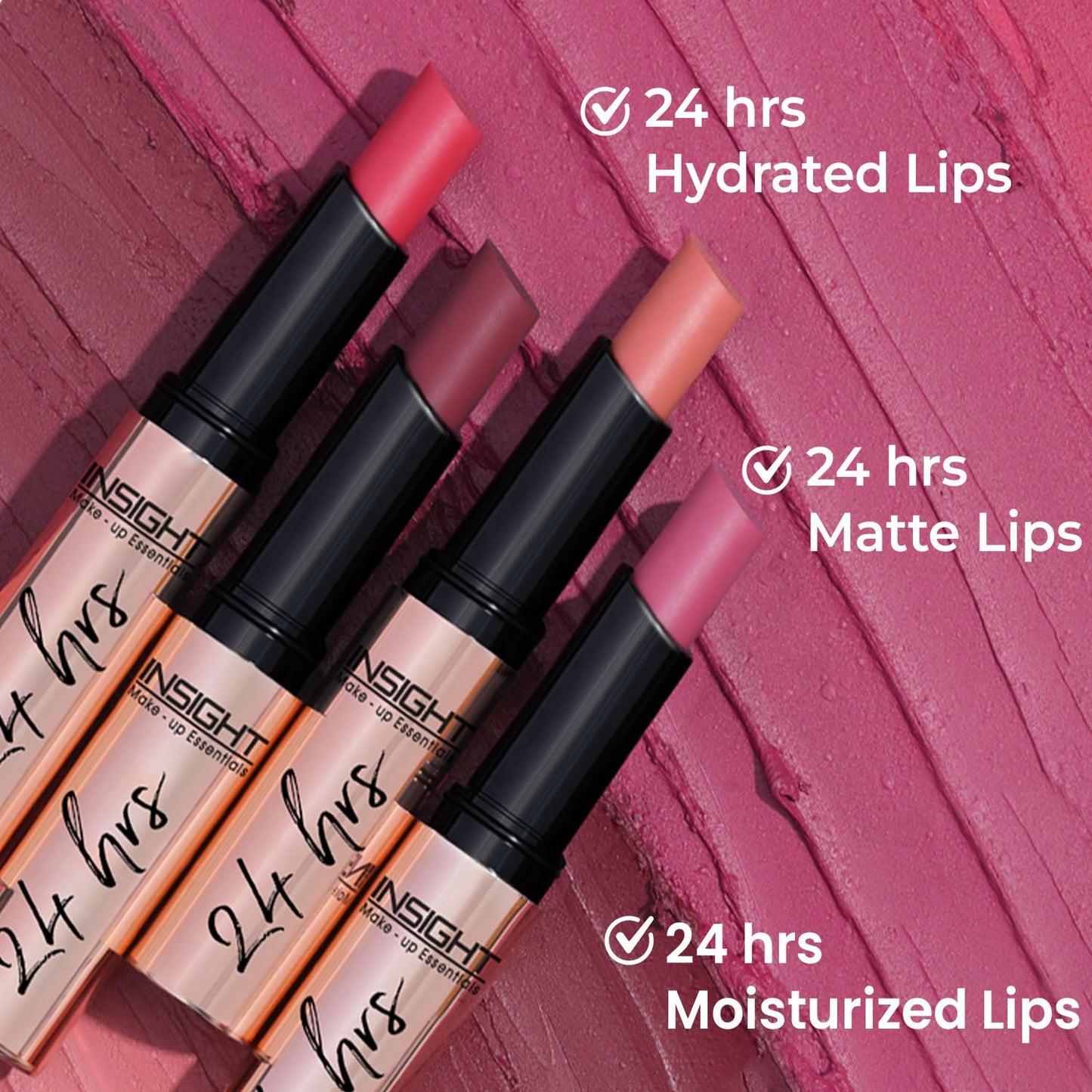 INSIGHT 24 Hrs Non Transfer Matte Lipstick - 28 Good Girl 3 g