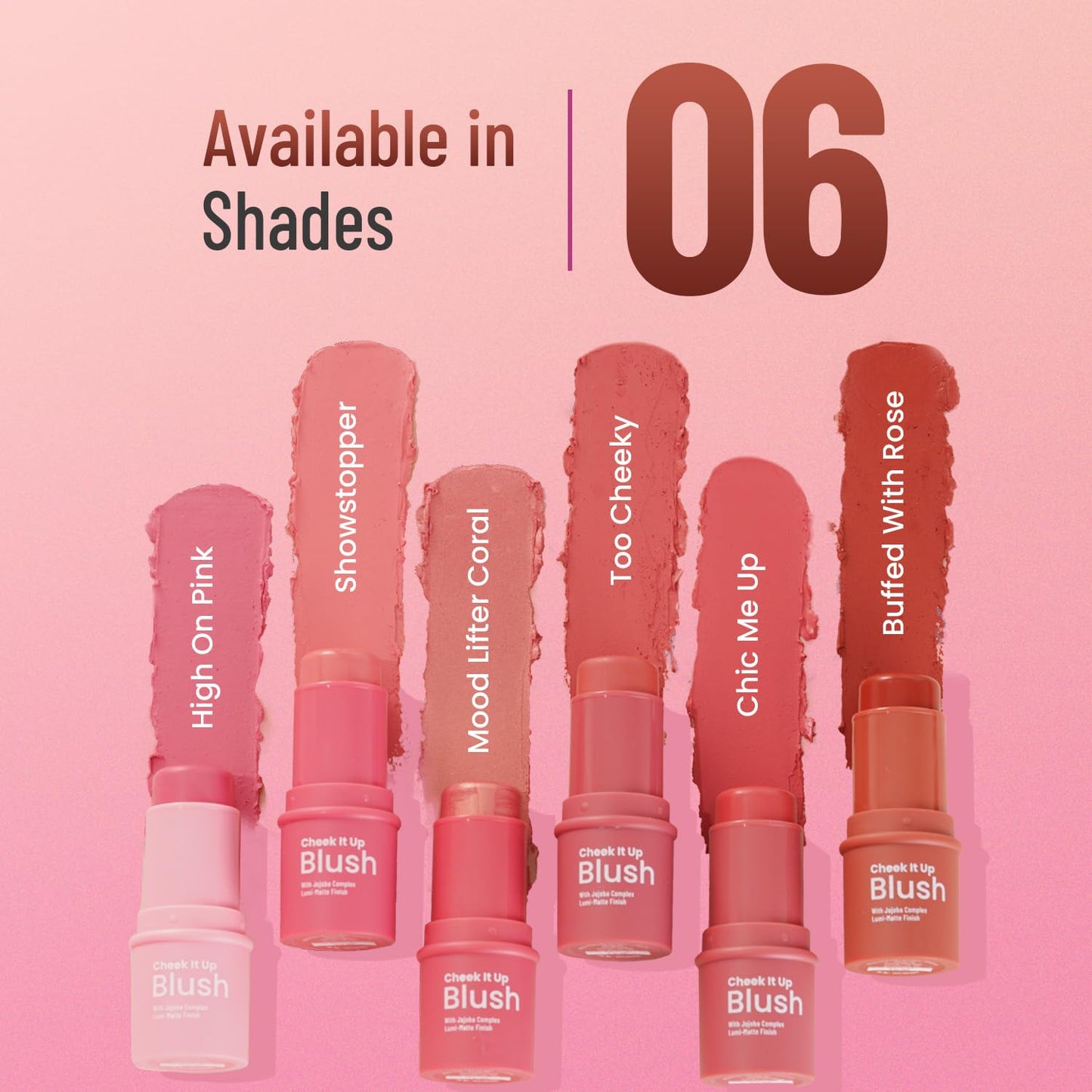 Swiss Beauty Cheek It Up Blush Buffed With Rose