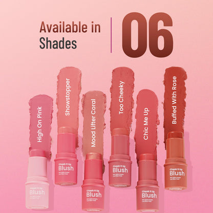 Swiss Beauty Cheek It Up Blush Buffed With Rose