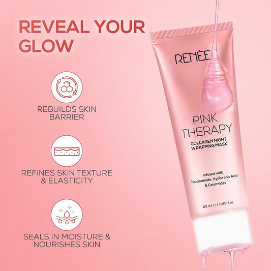 RENEE PINK THERAPY COLLAGEN NIGHT WRAPPING MASK - 20 ml