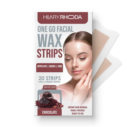 HILARY RHODA FACIAL WAX STRIPS-04 CHOCOLATE