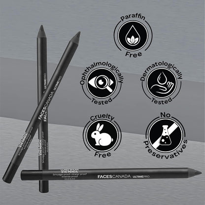 Faces Canada Longwear Eye pencil Solid Black 1.2 g