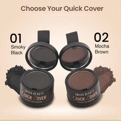 Swiss Beauty Quick Cover Touch-Up-Powder - 01 Smoky Black 4g