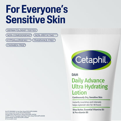 Cetaphil Dam Daily Advance Ultra Hydrating Lotion 100 GRAM