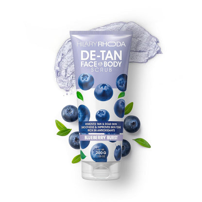HILARY RHODA DE-TAN Face & Body Scrub BlueBerry Burst 200g