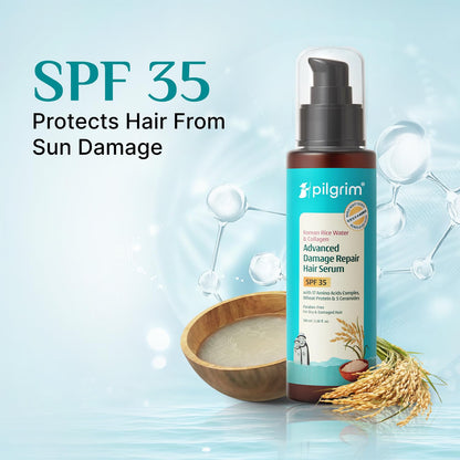 PILGRIM Korean Rice Water & Collagen Advanced Damage Repair Hair Serum SPF 35 100ML