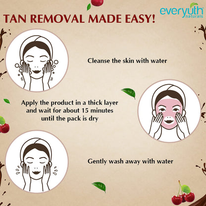 Everyuth Naturals Pure & Light Chocolate & Cherry Tan Removal Pack 50 g