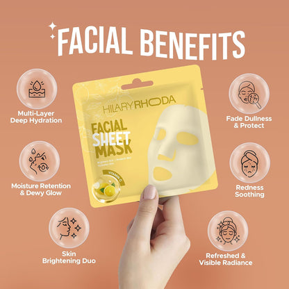 HILARY RHODA FACIAL SHEET MASK VIT-C