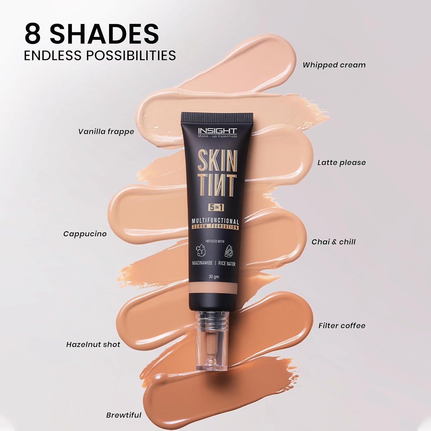 INSIGHT SKIN TINT 5IN 1 MULTIFUNCTIONAL SERUM FOUNDATION - 02 VANILLA FRAPPE
