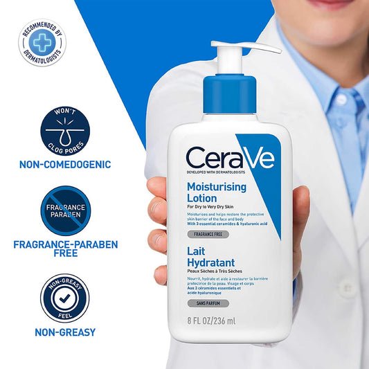 Cerave Fragrance Free Moisturising Lotion For Dry To Very Dry Skin 236 ml