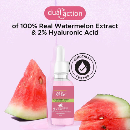 Pure Sense WATERMELON BURST 2 % HYALURONIC ACID GLOW FACE SERUM 28 ml