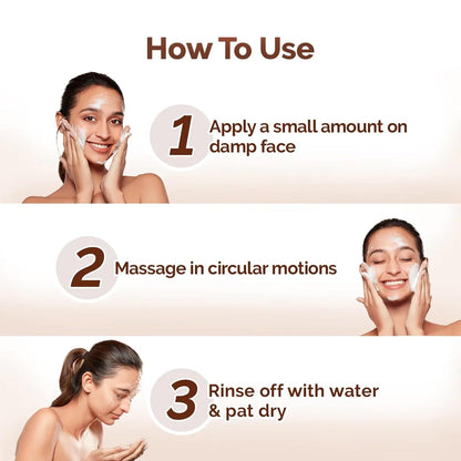 Mamaearth Rice Water & Niacinamide For Glass Skin Face Wash 100 ml