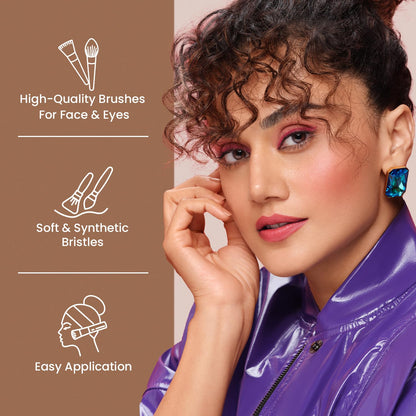Swiss Beauty Sb 395- 5 Sticks Makeup Brush Set 5 PIECE