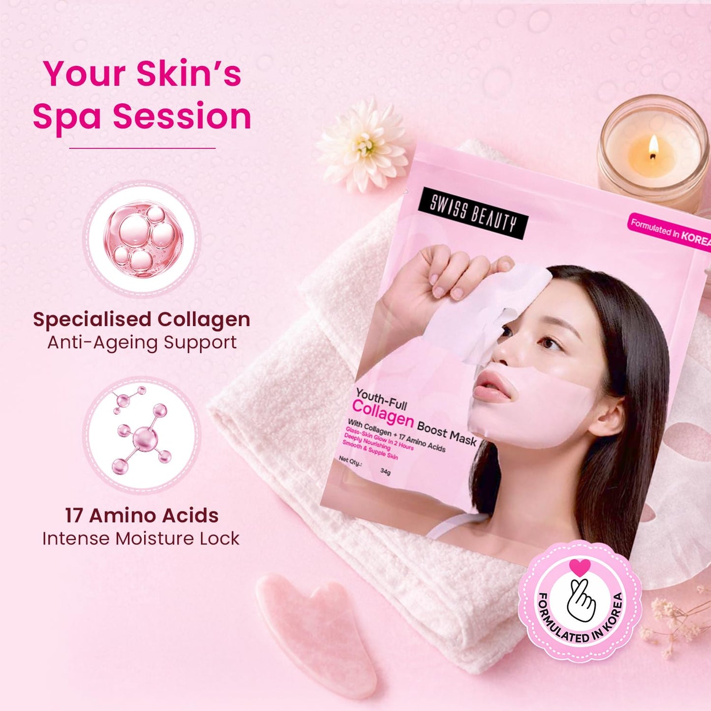 Swiss Beauty Youth Full Collagen Boost Mask