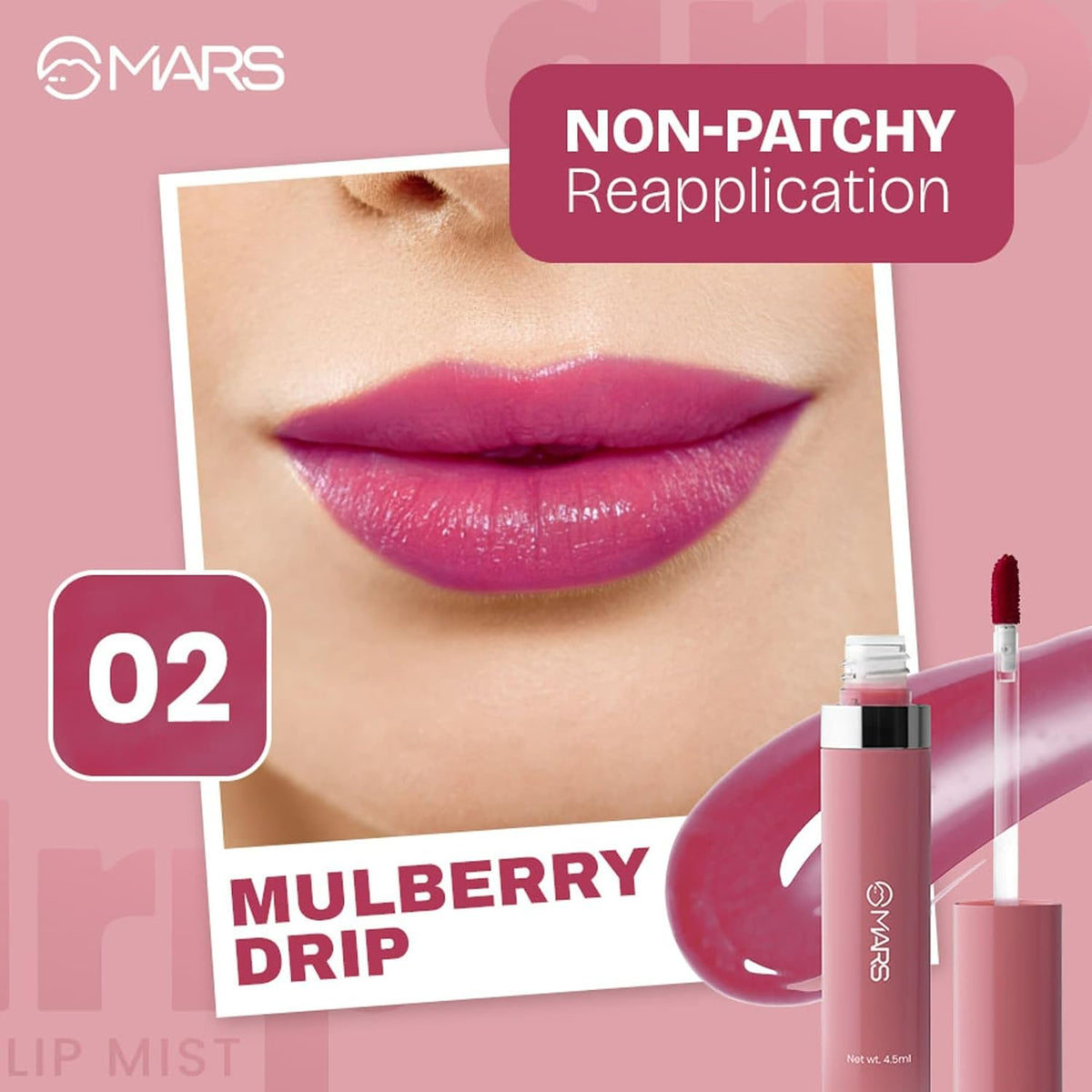 MARS drip LIP MIST - 02 Mulberry Drip 4.5 ml