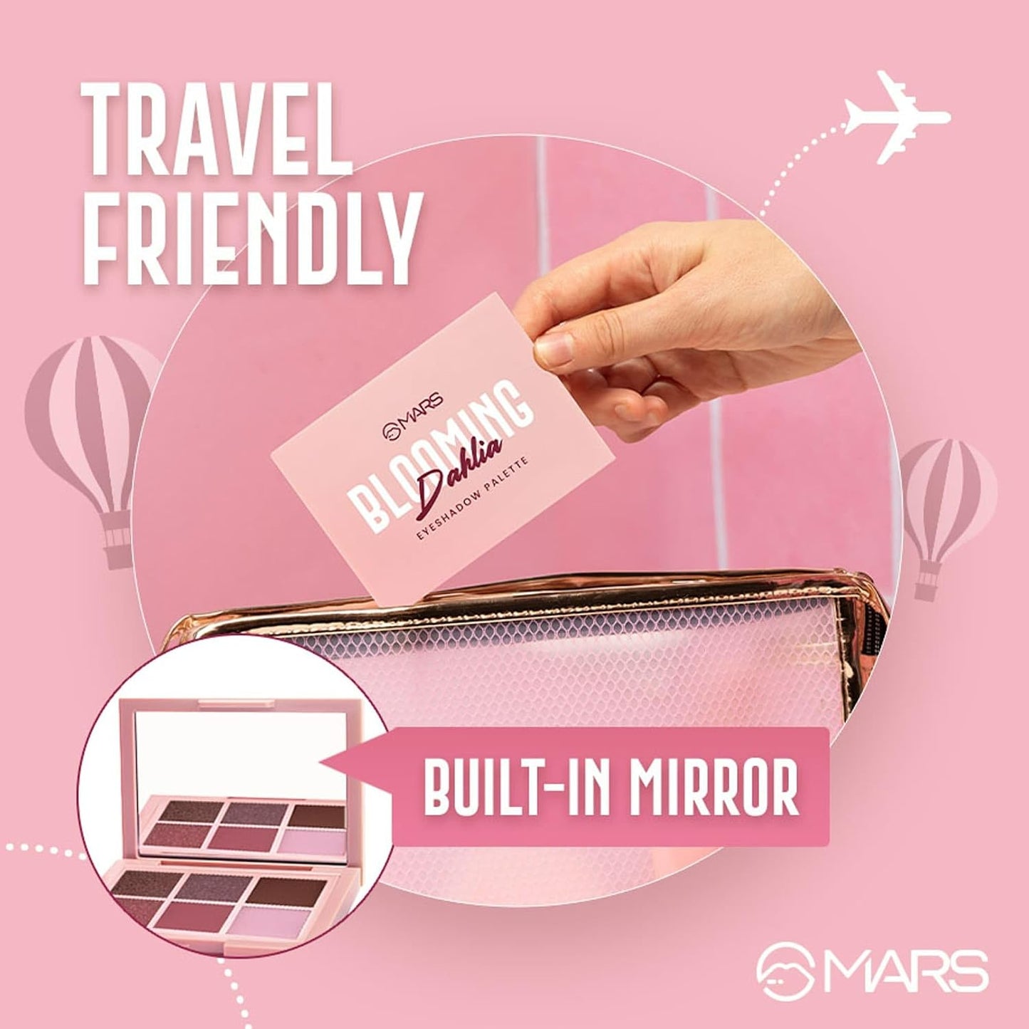 MARS Blooming Matte & Shimmer Eyeshadow Palette - 03-IMPERIAL 4.8 g