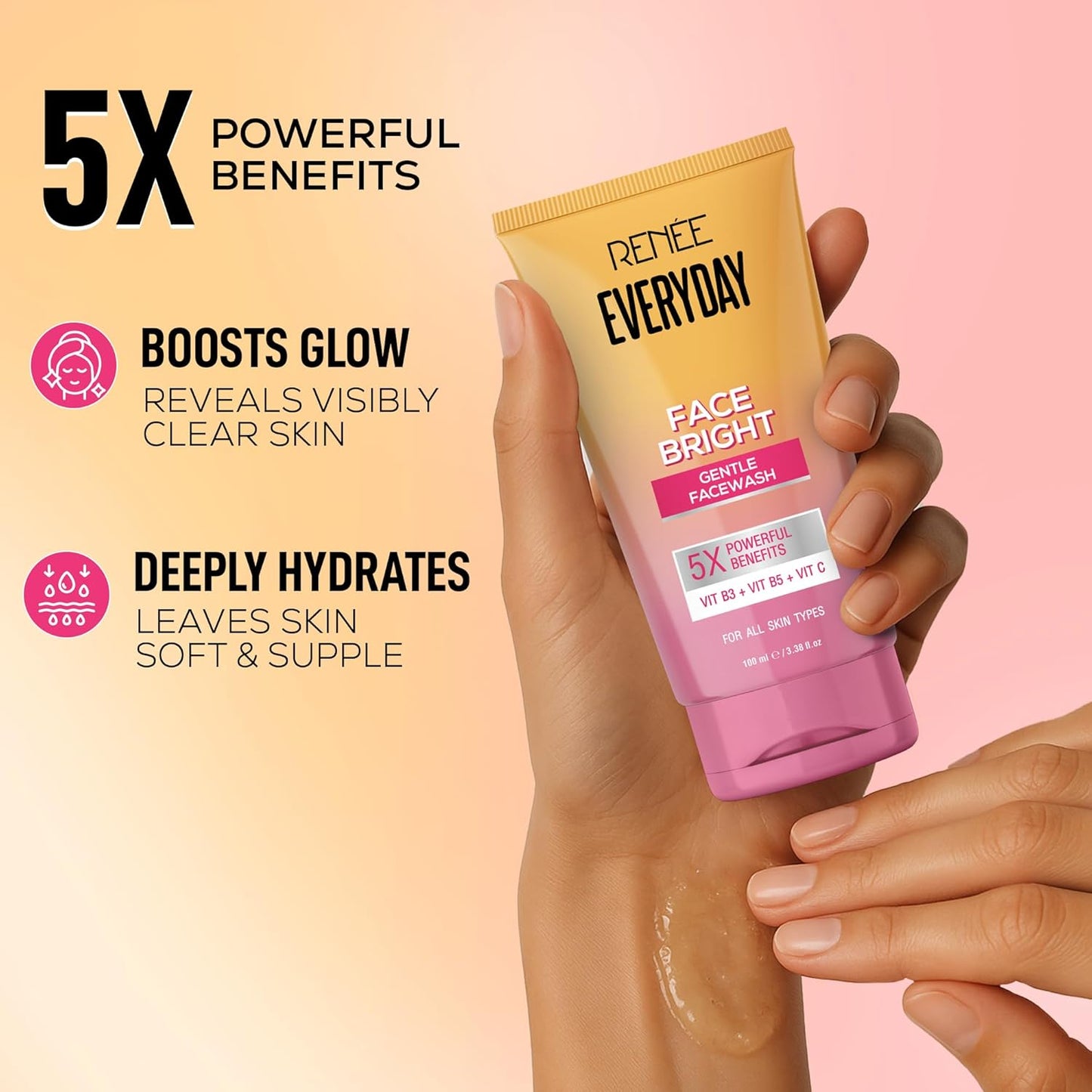 Renee Everyday Face Bright Gentle Face Wash 100 ml