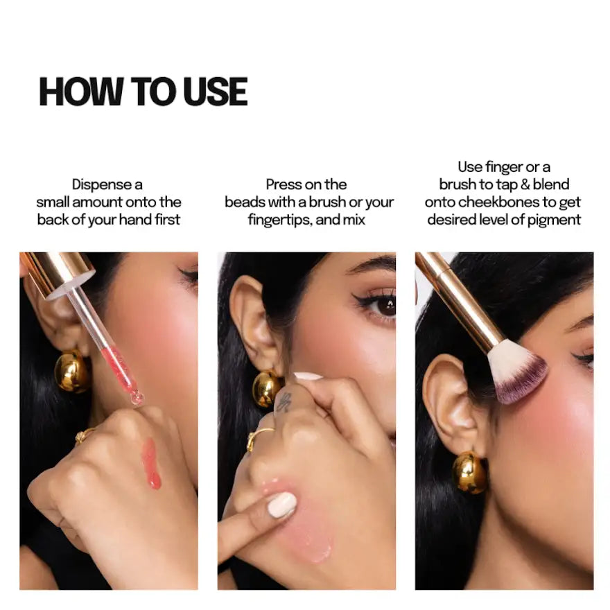 Hydratint beaded blush in Flirting - 15ml