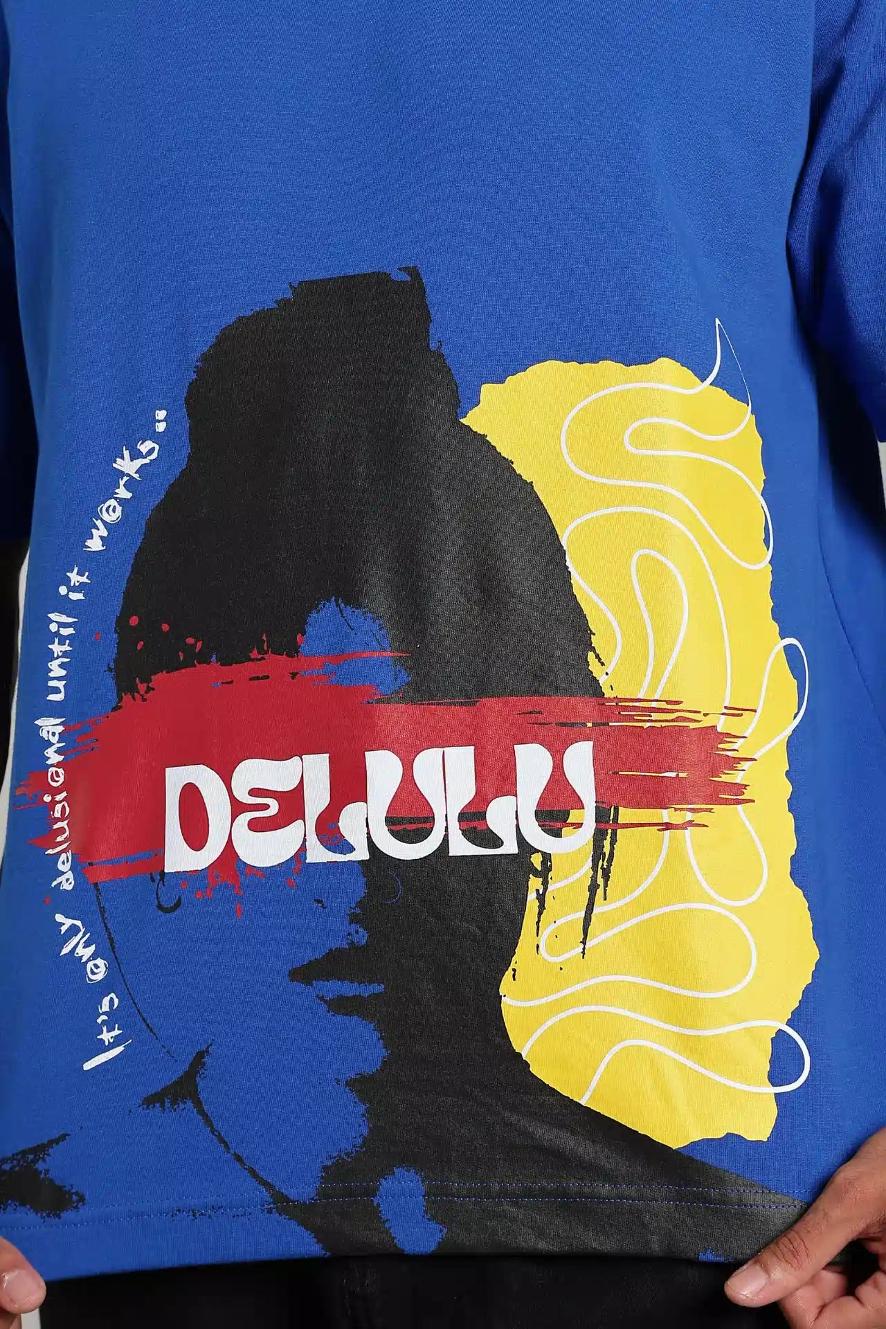 Blue Delulu Oversized T-Shirt