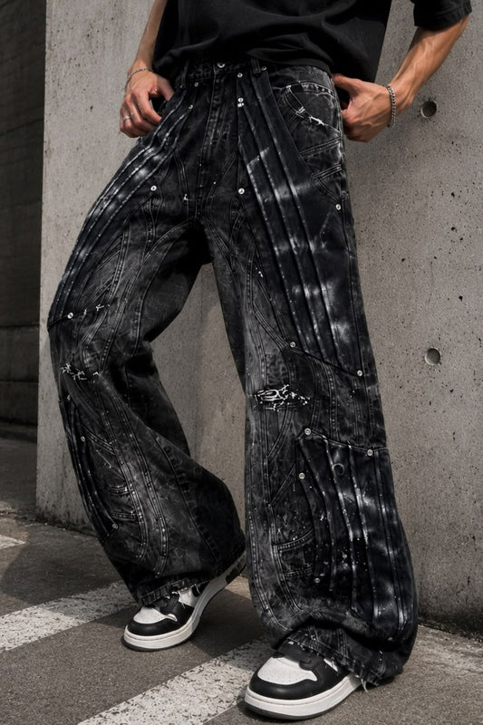 Noir Fusion Baggy Jeans