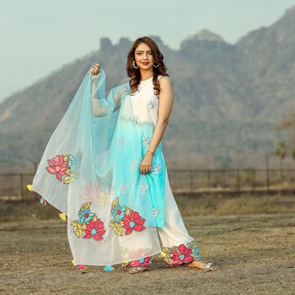 Multicolour Patchwork Suit - Ambraee