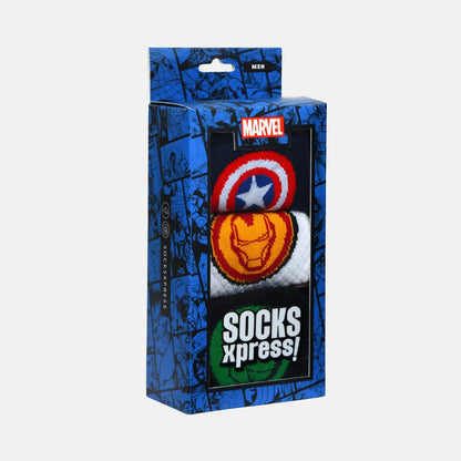 Men’s Marvel Themed Sporty High Ankle Socks SocksXpress