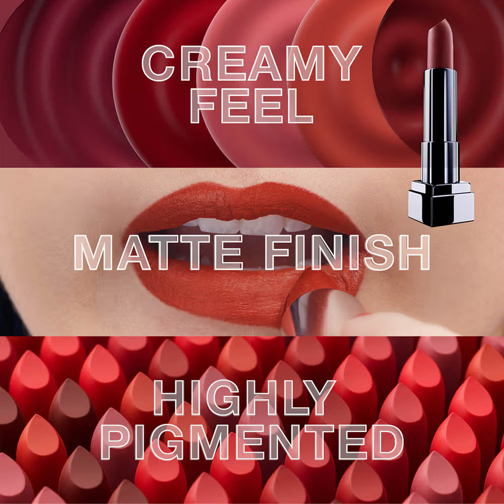 Maybelline New York Sensational Creamy Matte Lipstick Hydrating Formula - 609 DYNAMITE RED