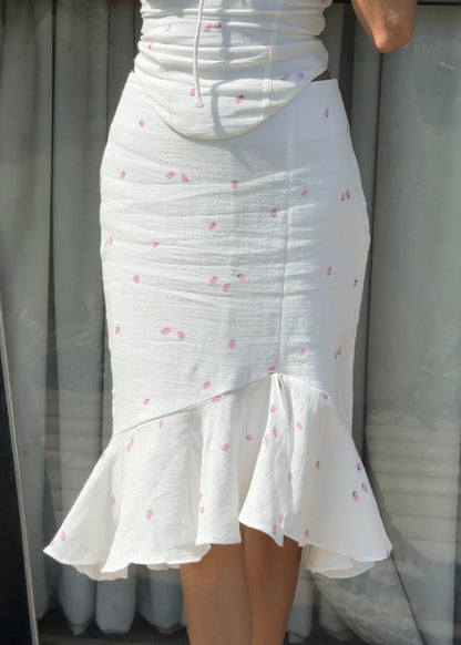 Strawberry Ruffle Skirt
