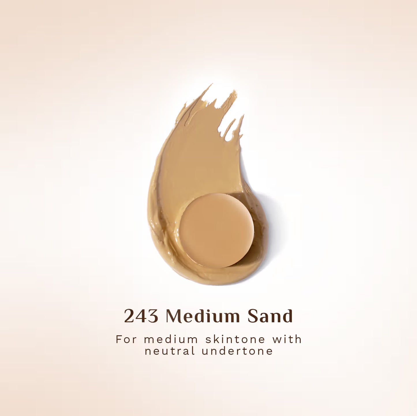 PILGRIM Dream Matte Foundation Stick (Lightweight+Full Coverage) - 243 Medium Sand 10g