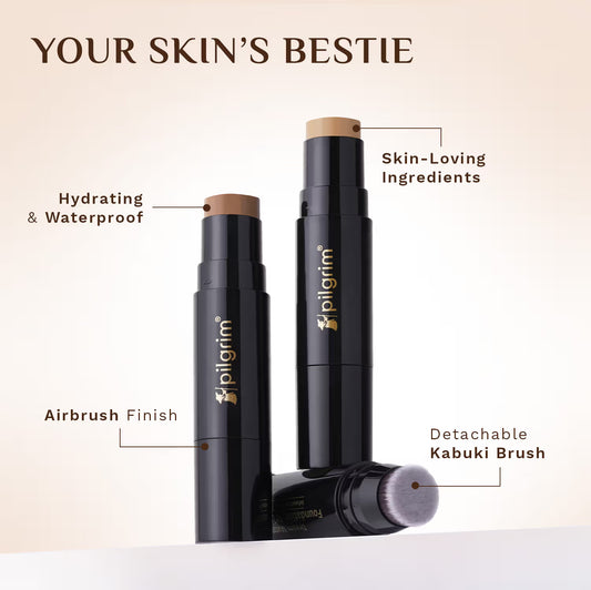 PILGRIM Dream Matte Foundation Stick (Lightweight+Full Coverage) - 243 Medium Sand 10g
