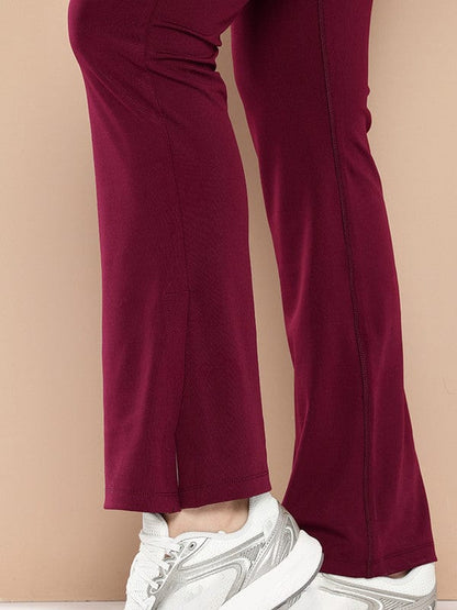 Alcis Women Solid Bootcut Track Pants