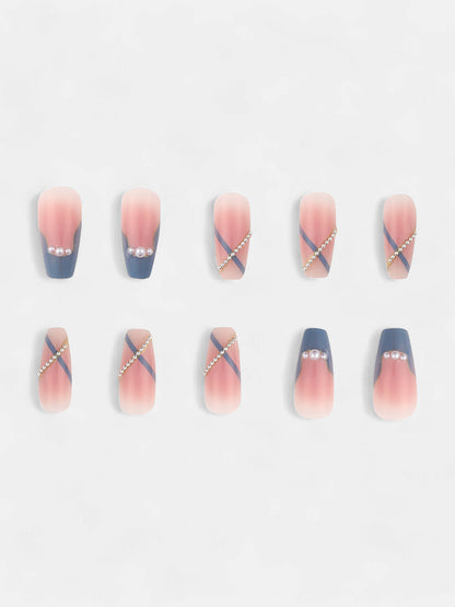 The Oceanea Press-On Nails - Teal Green